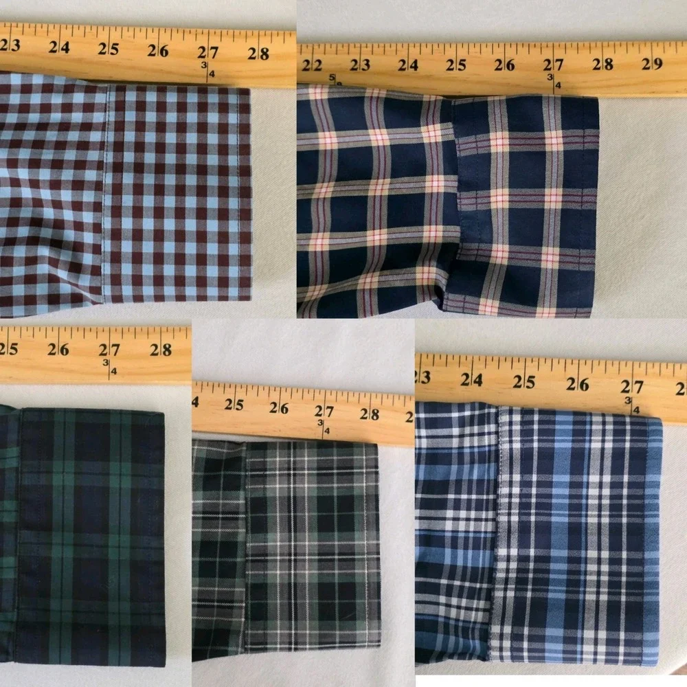 Lot Of 5 UNTUCKit Men Multicolor Plaid Long Sleeve Button Shirt 2XLT 2XL TALL - Picture 16 of 16